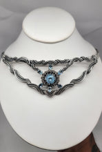 Load image into Gallery viewer, &quot;Diana Celeste&quot; - Blue Topaz Choker Necklace
