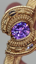 Load image into Gallery viewer, Purple CZ &amp; Iolite 14kGF Bracelet