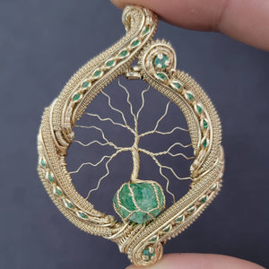 Tree of Life: Tsavorite & Emeralds