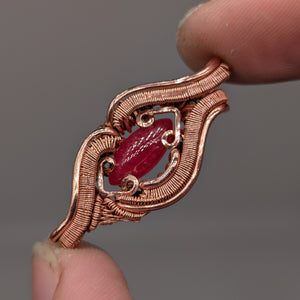 Rhodonite Copper Pendant
