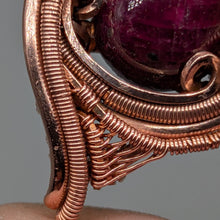 Load image into Gallery viewer, Ruby &amp; Moissanite Copper Pendant