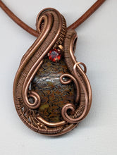 Load image into Gallery viewer, Dino Bone Copper Pendant