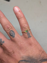Load image into Gallery viewer, 14kGF Emerald Ring Size 7