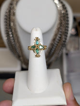 Load image into Gallery viewer, 14kGF Zambian Emerald Ring