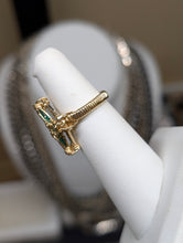 Load image into Gallery viewer, 14kGF Zambian Emerald Ring