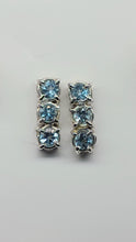 Load image into Gallery viewer, Blue Topaz Earrings