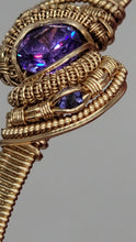 Load image into Gallery viewer, Purple CZ &amp; Iolite 14kGF Bracelet