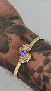 Purple CZ & Iolite 14kGF Bracelet