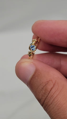 Blue Sapphire in 14kGF Ring