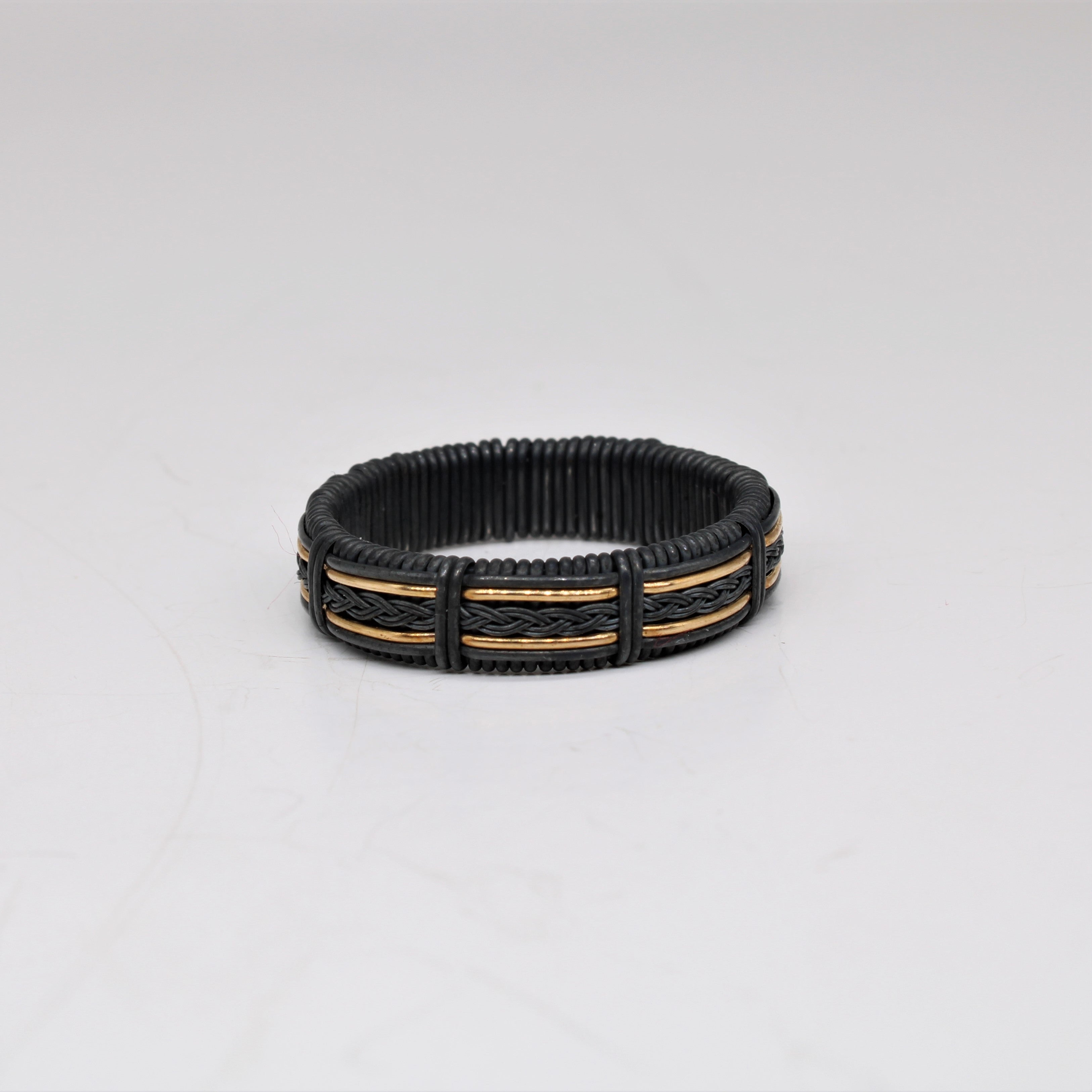 ☆nff☆ gem string ring setblack nff1 Black Infinity Ring with 14kGF Accent – mndflmtls