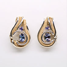 Load image into Gallery viewer, Tanzanite Post Earrings
