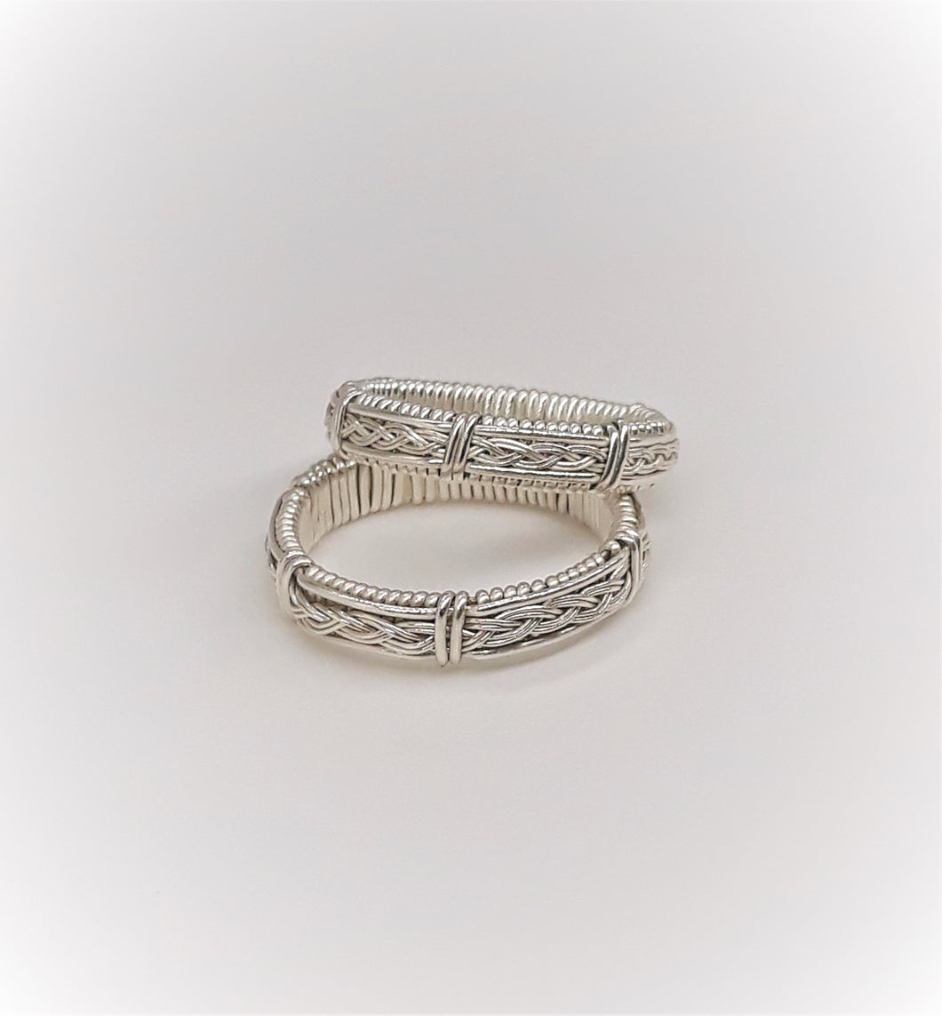 Braided Sterling Silver Infinity Ring